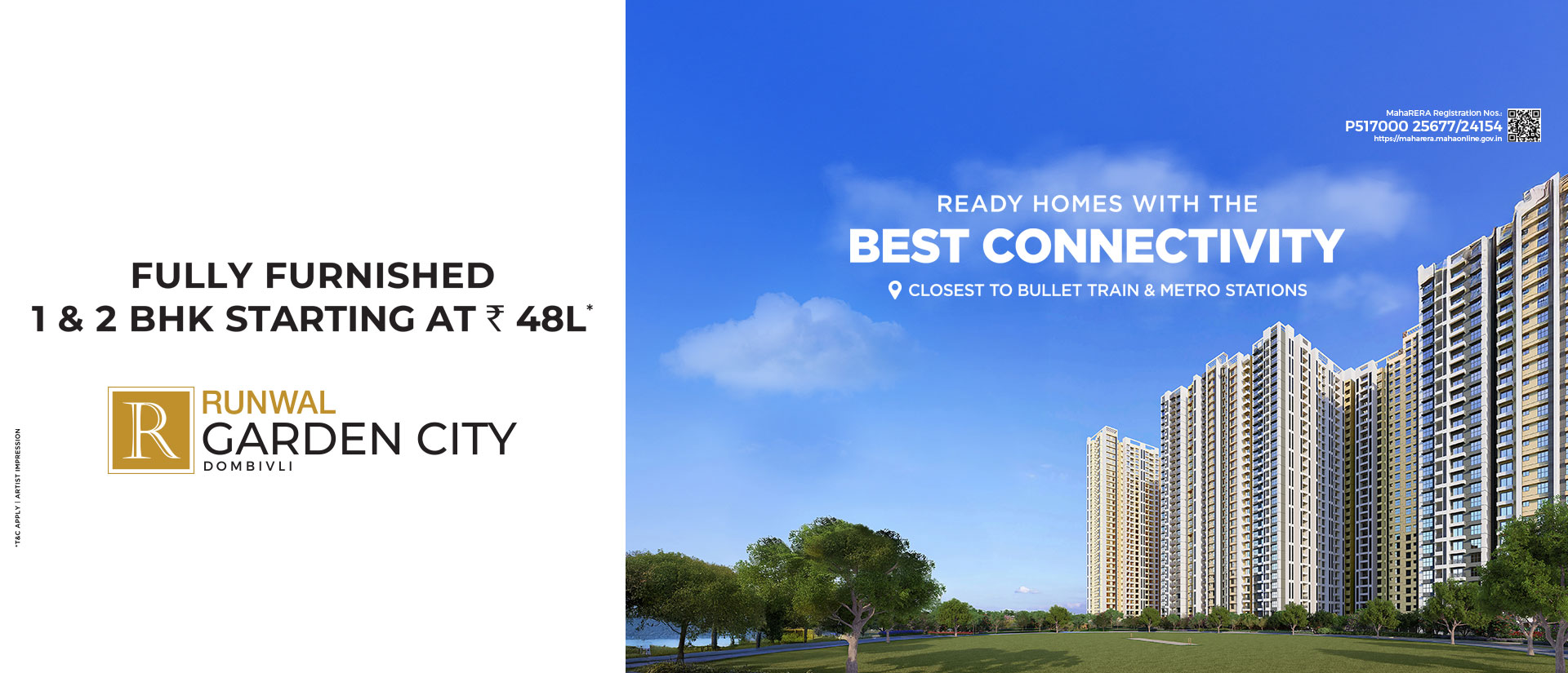 Runwal Garden city banner