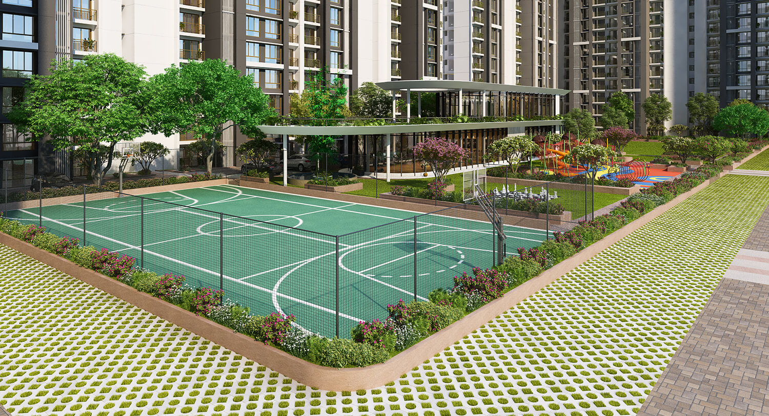 Runwal Garden City Badminton Court 