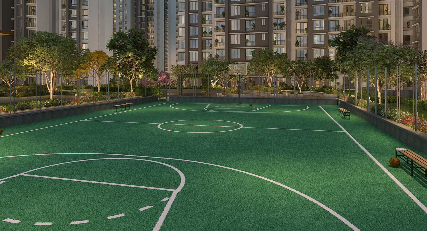 Runwal Garden City Badminton Play Ground